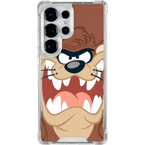 Looney Tunes Tasmanian Devil Up Close Galaxy S25 Ultra Clear Case